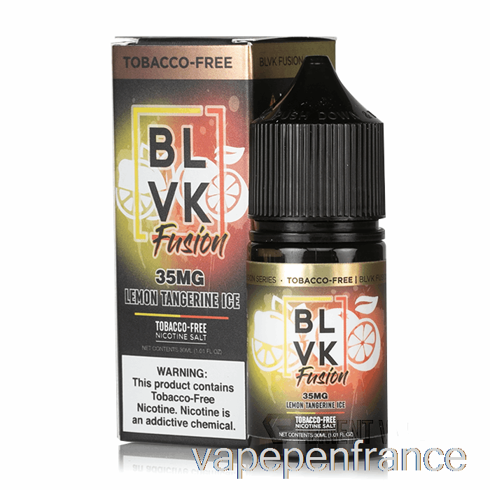 Glace Citron Mandarine - Sels De Fusion Blvk - Stylo Vape 30 Ml 50 Mg